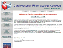 Tablet Screenshot of cvpharmacology.com